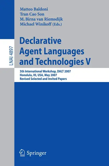 Cover of Declarative Agent Languages and Technologies V