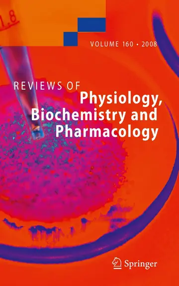 Cover of Reviews of Physiology, Biochemistry and Pharmacology