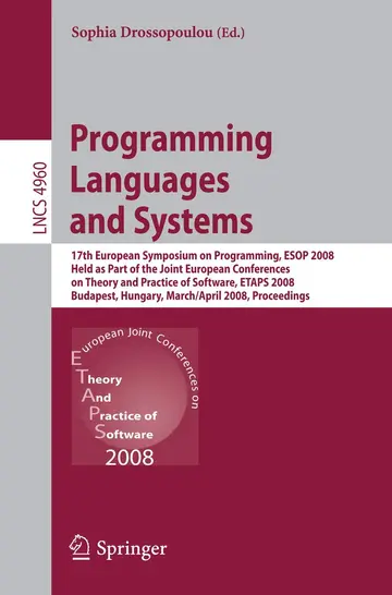 Cover of Programming Languages and Systems