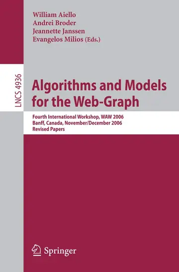 Cover of Algorithms and Models for the Web-Graph