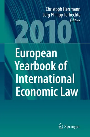 Cover of European Yearbook of International Economic Law 2010