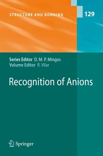 Cover of Recognition of Anions