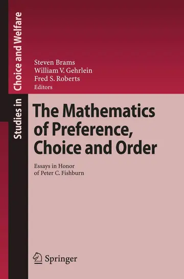 Cover of Mathematics of Preference, Choice and Order