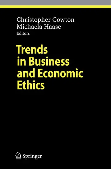 Cover of Trends in Business and Economic Ethics