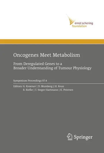 Cover of Oncogenes Meet Metabolism