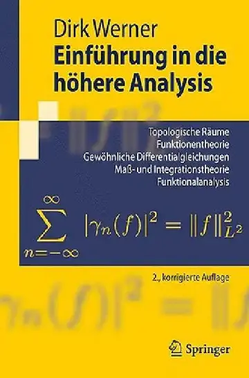 Cover of Einführung in Die Höhere Analysis