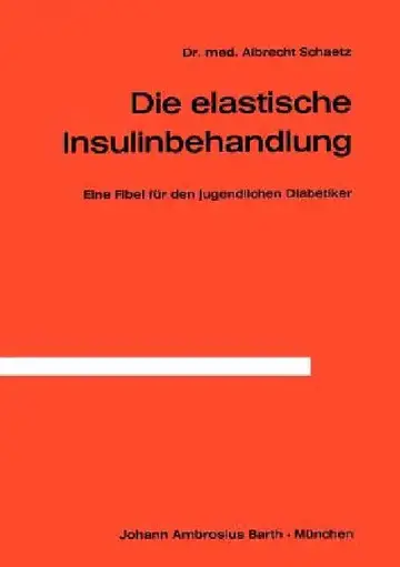 Cover of Die Elastische Insulinbehandlung