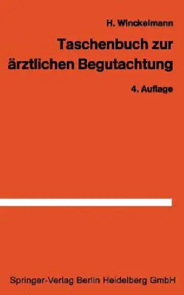 Cover of Taschenbuch Zur Ärztlichen Begutachtung in Der Arbeiter- Und Angestelltenrentenversicherung