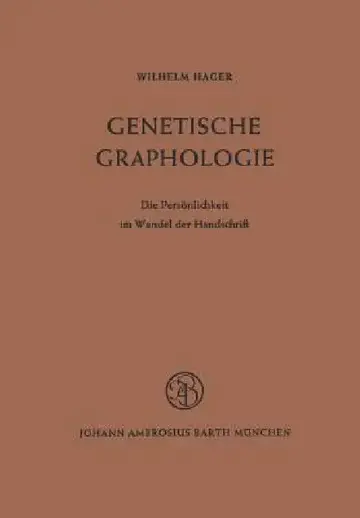 Cover of Genetische Graphologie