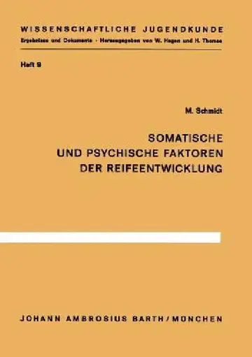 Cover of Somatische Und Psychische Faktoren Der Reifeentwicklung