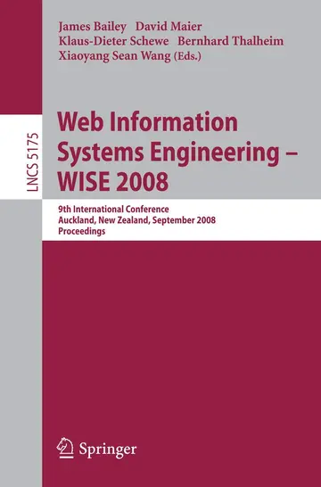 Cover of Web Information Systems Engineering - Wise 2008