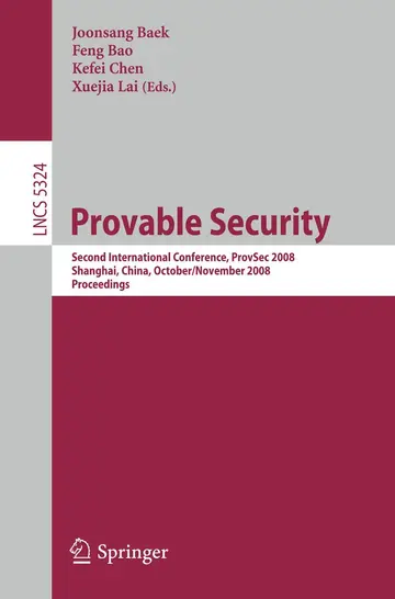 Cover of Provable Security