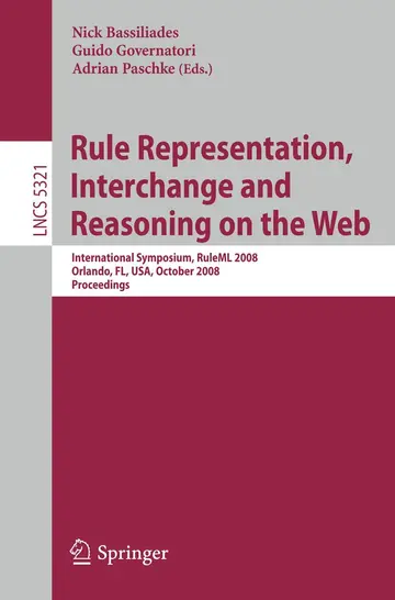 Cover of Rule Representation, Interchange and Reasoning on the Web