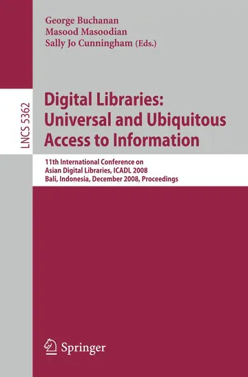 Cover of Digital Libraries