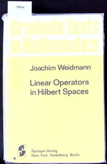 Cover of Linear Operators on Hilbert Spaces