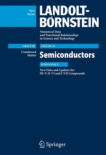 Cover of New Data and Updates for I-VII, III-V and II-VI Compounds
