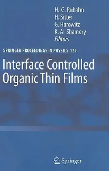 Cover of Interface Controlled Organic Thin Films