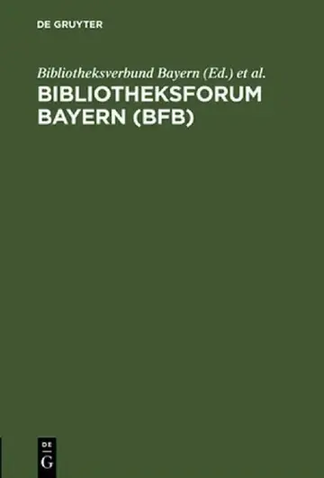 Cover of Bibliotheksforum Bayern (Bfb)