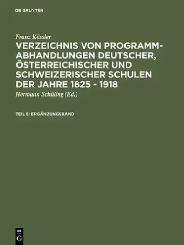 Cover of Ergänzungsband