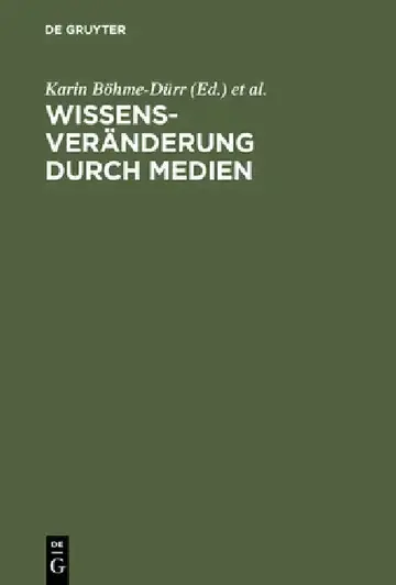Cover of Wissensveränderung durch Medien
