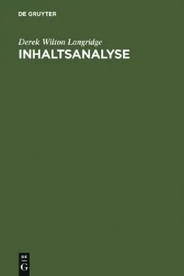 Cover of Inhaltsanalyse