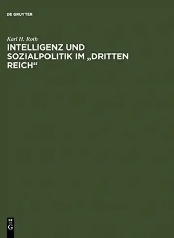 Cover of Intelligenz Und Sozialpolitik Im "Dritten Reich"