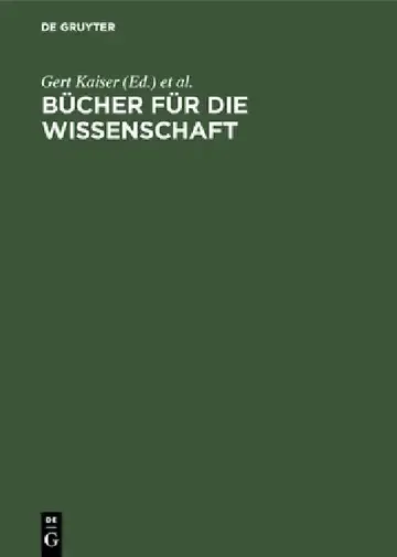 Cover of Bücher Für Die Wissenschaft