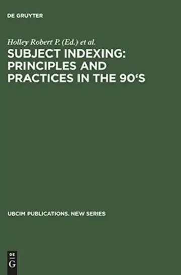Cover of Subject Indexing