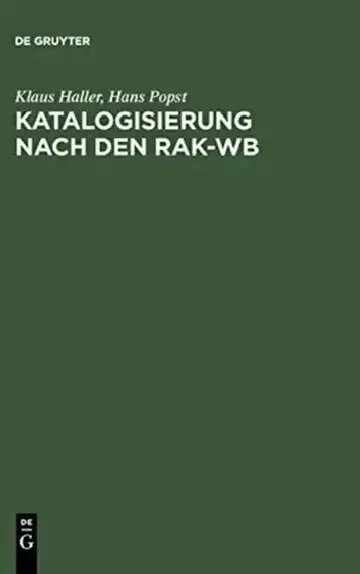 Cover of Katalogisierung Nach Den Rak-wb