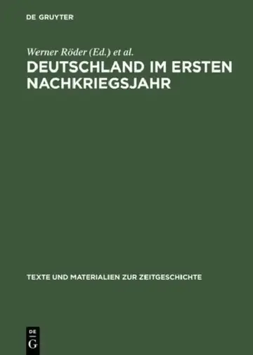 Cover of Deutschland im ersten Nachkriegsjahr