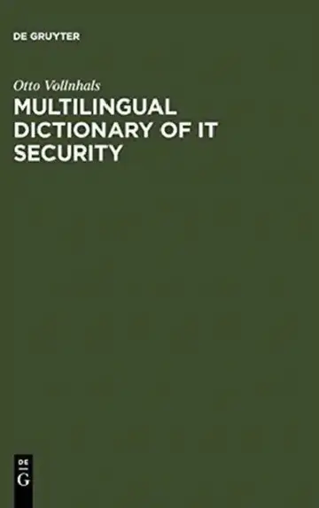 Cover of Multilingual Dictionary of It Security
