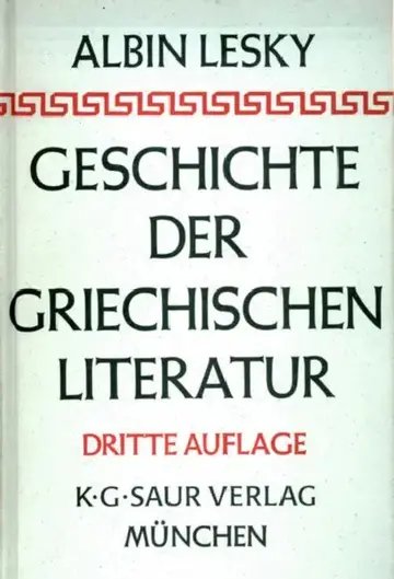 Cover of Geschichte der griechischen Literatur