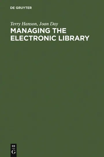 Cover of Managing the Electronic Library