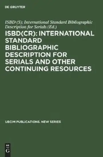 Cover of Isbd(cr)