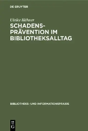 Cover of Schadensprävention Im Bibliotheksalltag
