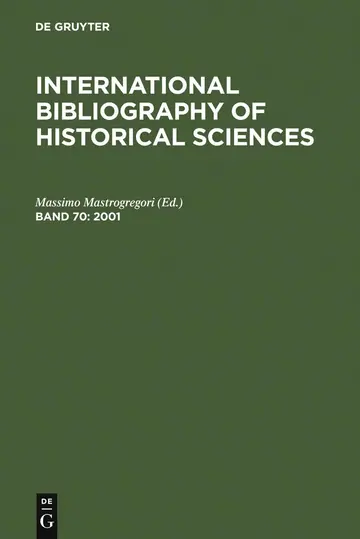 Cover of International Bibliography of Historical Sciences