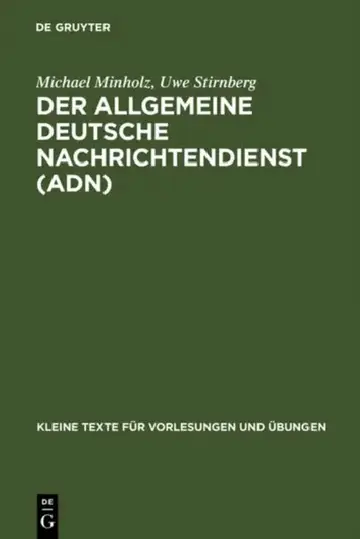 Cover of Der Allgemeine Deutsche Nachrichtendienst (ADN)
