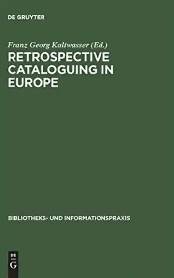 Cover of Retrospective Cataloguing in Europe