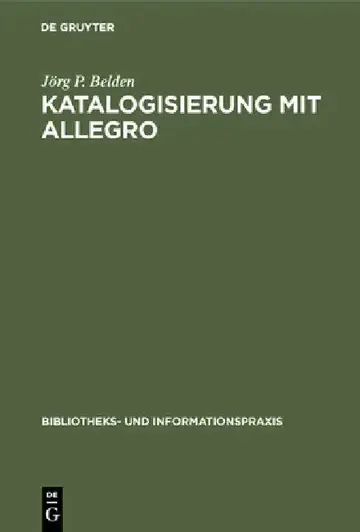 Cover of Katalogisierung mit Allegro