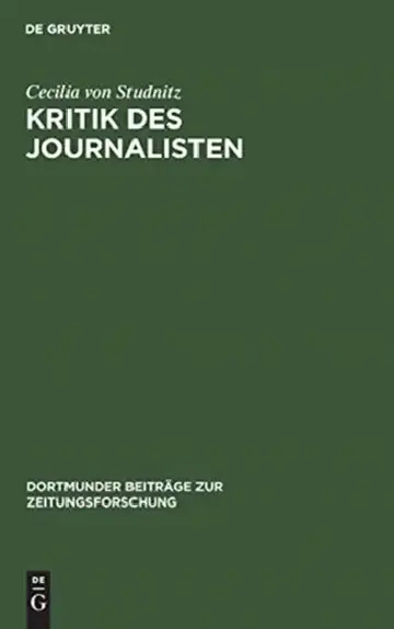 Cover of Kritik des Journalisten