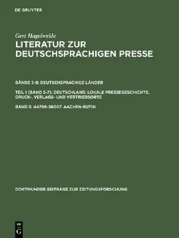 Cover of 44706-58007. Aachen-Eutin