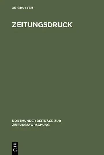 Cover of Zeitungsdruck