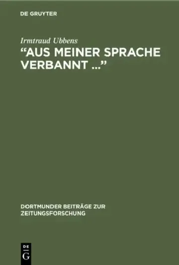 Cover of "Aus meiner Sprache verbannt ..."