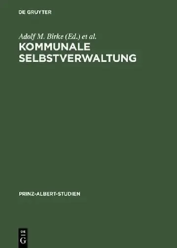 Cover of Kommunale Selbstverwaltung