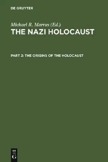Cover of The Origins of the Holocaust