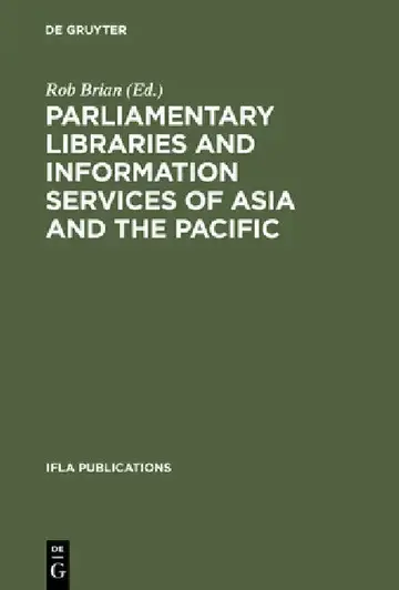 Cover of Parliamentary Libraries and Information Services of Asia and the Pacific