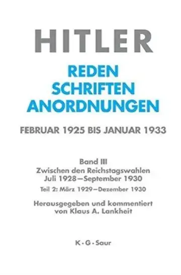 Cover of März 1929 - Dezember 1929