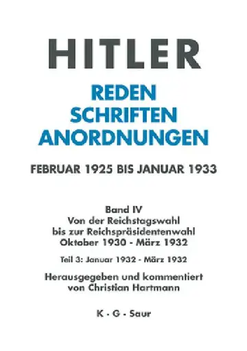 Cover of Januar Bis März 1932