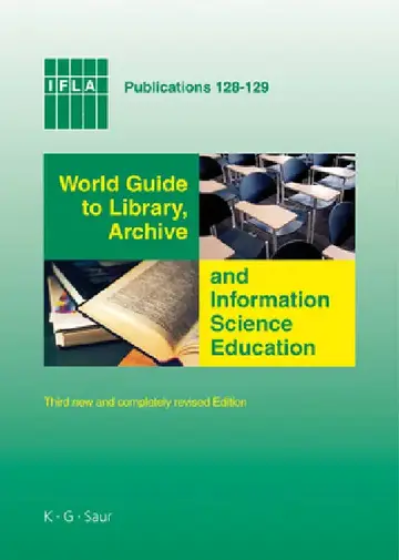 Cover of World Guide to Library, Archive and Information Science Education