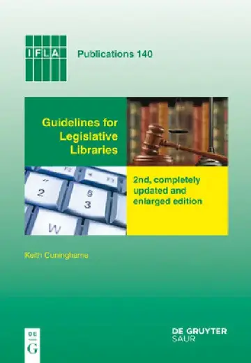 Cover of Guidelines for Legislative Libraries
